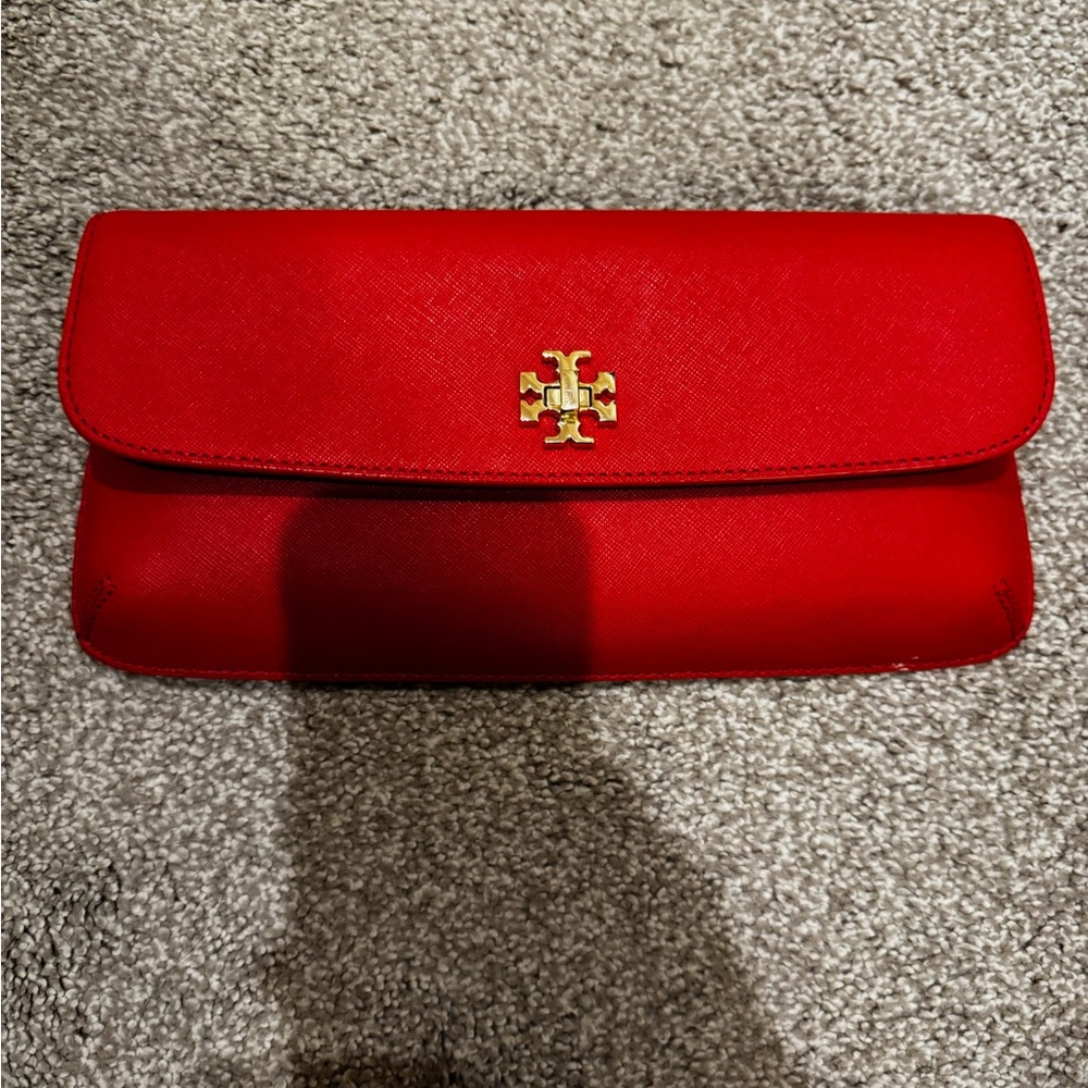 Tory Burch Orange Clutch